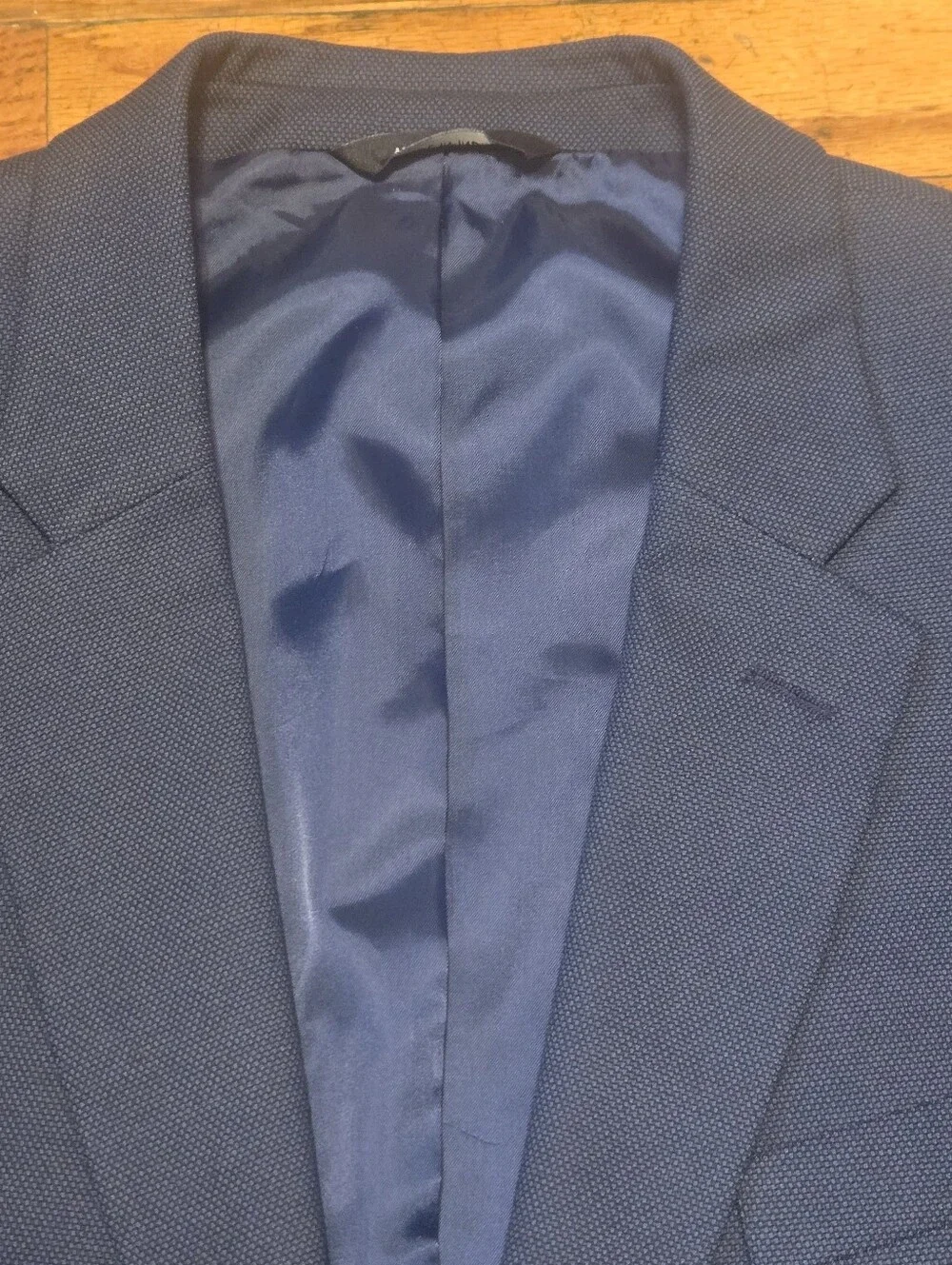 Banana Republic Standard Fit Blue Textured Blazer Sport Coat Jacket 44R